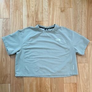 The North Face Sage Green Short Sleeve Tekware Top, Crop